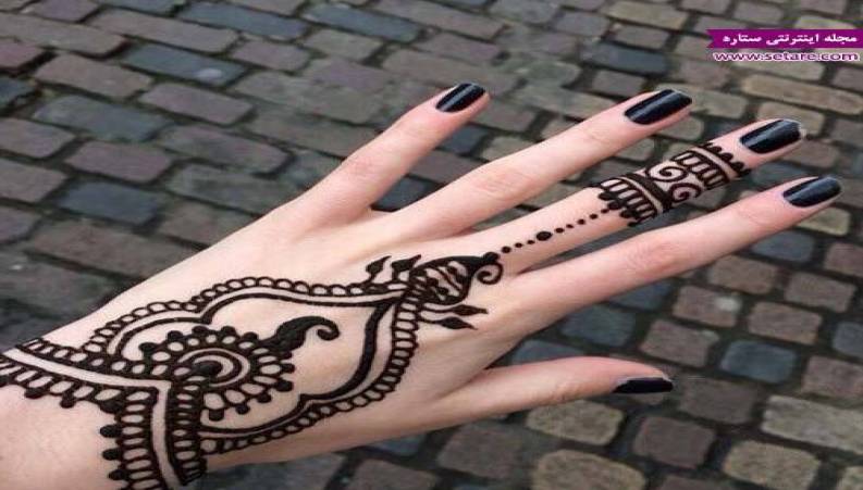 طراحی حنا روی دست