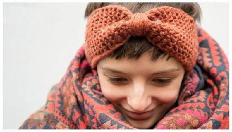 آموزش بافتن هدبند 