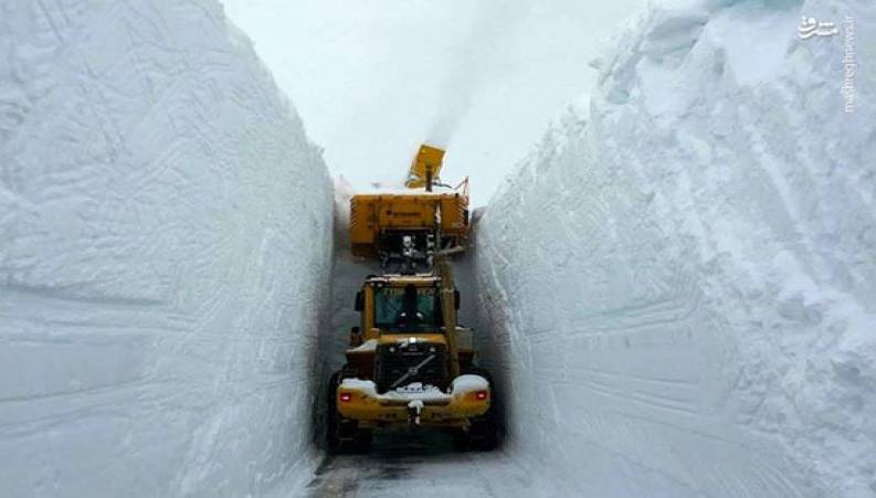 برف عجیبی که به سوئد آمده است