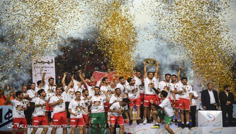 جشن قهرمانی پرسپولیس در جام حذفی