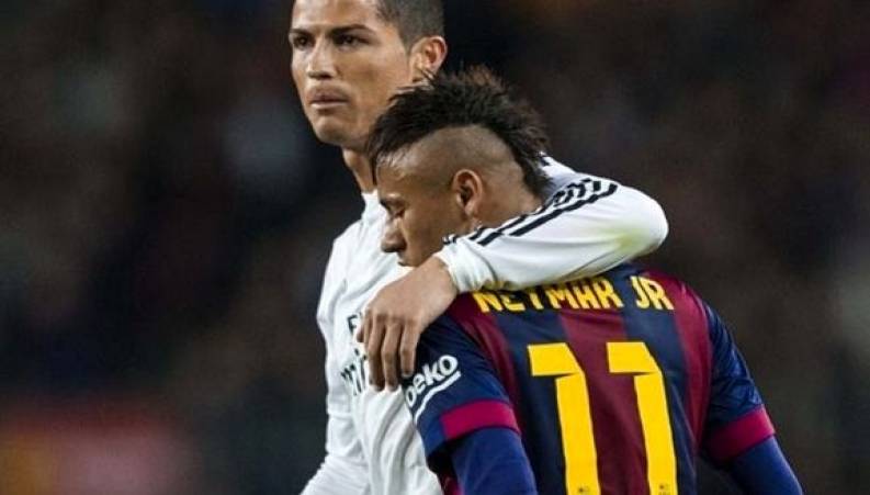 جنگ رونالدو و نیمار در رینگ بوکس