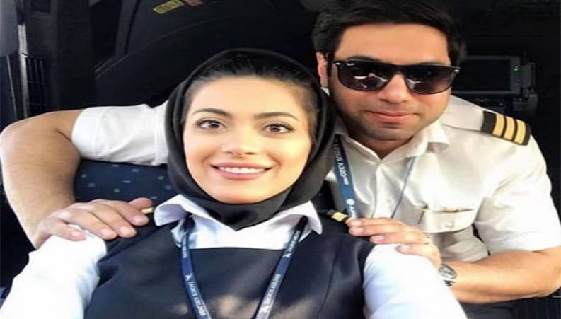 شوخی مهران مدیری با نشاط جهان داری خلبان زن ایرانی 