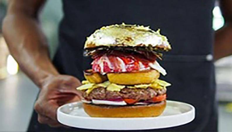 همبرگر با روکش طلا را در دبی بخرید 