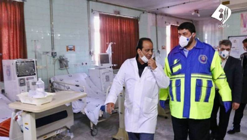  شوخی بامزه تیم پزشکی قم با کرونا در بیمارستان کامکار 