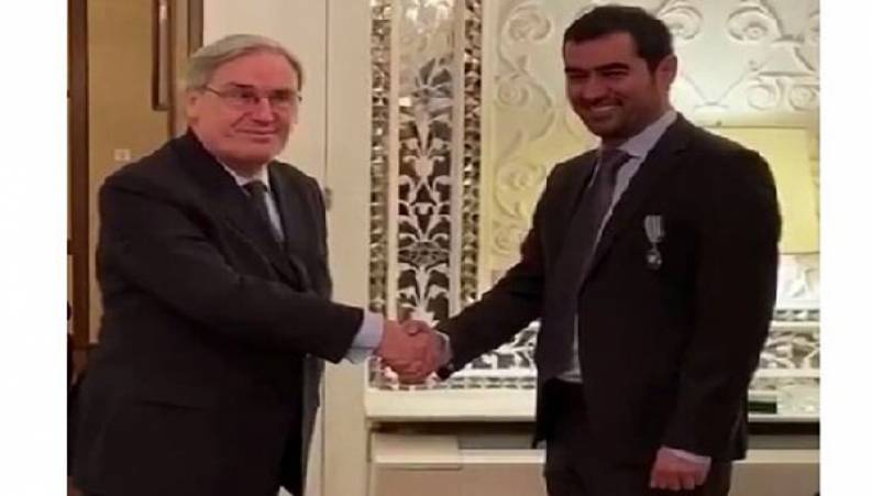 شهاب حسینی نشان شوالیه کشور فرانسه را دریافت کرد