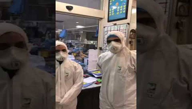 ویدیویی از بیمارستان مسیح دانشوری تهران و هفت بیمار کرونا مثبت 