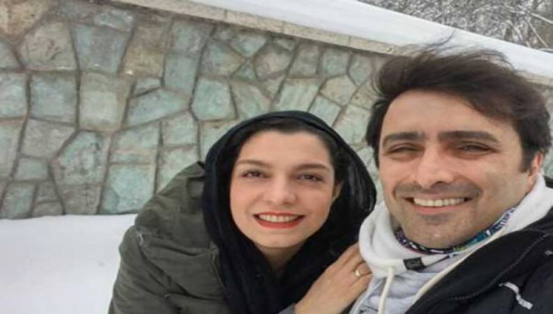 شوخی جالب امین زندگانی با همسرش الیکا عبدالرزاقی دراجرای زنده