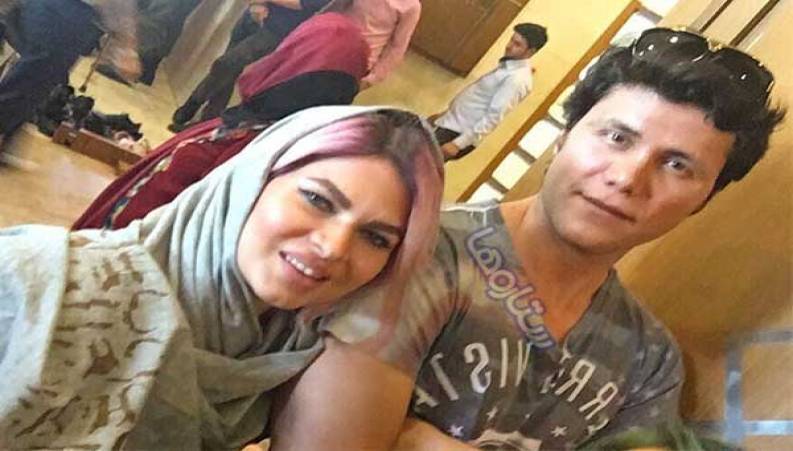 مهدی مهدوی والیبالیست معروف و دخترش در جشن تولد