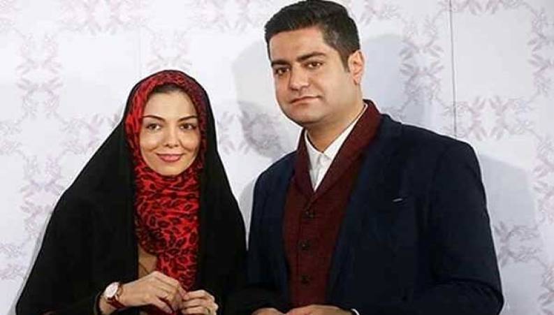 همسر آزاده نامداری سجاد عبادی در مراسم خاکسپاری