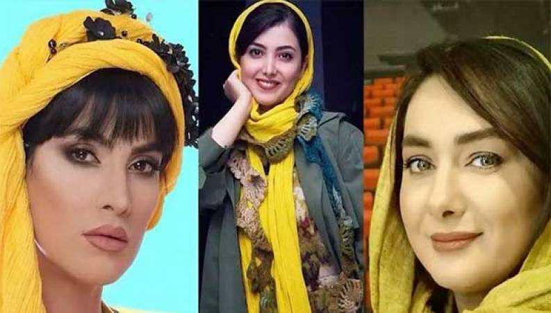 چالش شال زرد در بین تعداد زیادی از بازیگران زن