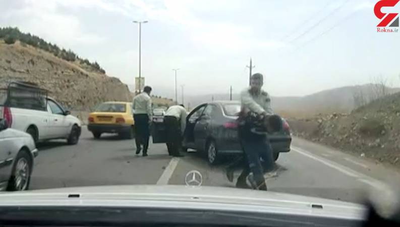 فیلم تعقیب و گریز هالیوودی تبهکاران توسط پلیس تهران