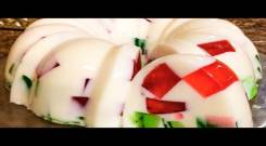 ژله خرده شیشه برای مهمانی های شما / ژله با شیر / jelly dessert recipe