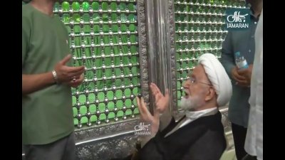 تصاویر تازه از حضور مهدی کروبی در حرم امام خمینی؛ ادعای او درباره تکالیف فراموش‌شده