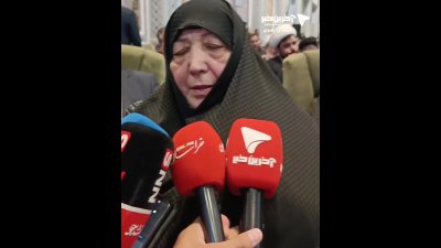 روایت مادر شهیده زهرا حدادعادل از حضور رهبر انقلاب در مراسم تدفین رهبر شهید + فیلم