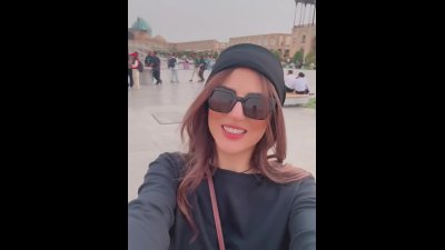 حضور هلیا امامی در اصفهان: پیاده‌روی در میدان امام و خوردن بریونی اصیل اصفهانی !