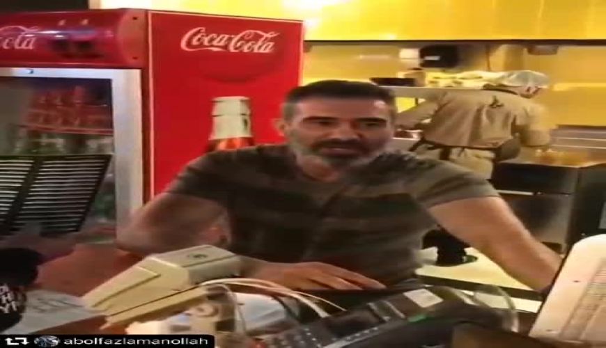 فیلمی جالب از احمدرضا عابدزاده ، عقاب آسیا پشت دخل مغازه اش