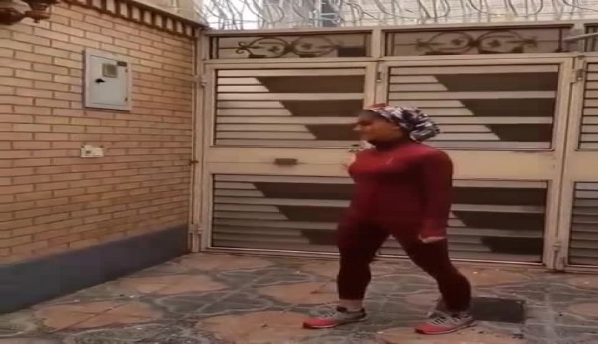 ضربه جالب زهرا کیانی قهرمان ووشو آسیا در قرنطینه