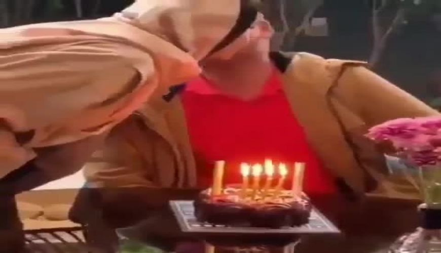 جشن تولد ٤٧ سالگى رامبد شكرآبى با حضور همسرش حديث فولادوند