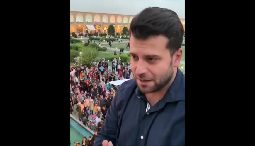 حضور روزبه حصاری بازیگر مهندس 3 در میان مردم اصفهان 