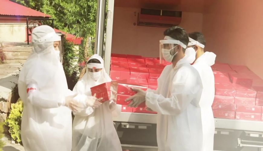 ارسال هزاران پیام عشق مردم به کادر درمانی توسط مهرام