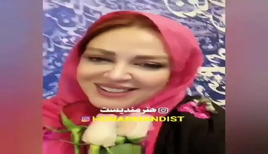 زیارت مهشید جوادی روزبه حصاری و بهاره رهنما در حرم امام رضا