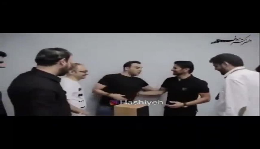 پدر و مادر امین حیایی در جشن تولد آقای بازیگر