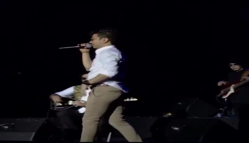 رضا رویگری و همسرش در کنسرت محسن ابراهیم زاده 