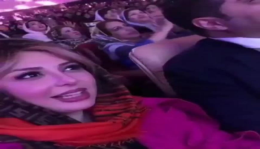 همحوانی نیوشا ضیغمی و همسرش در کنسرت علیرضا طلیسچی