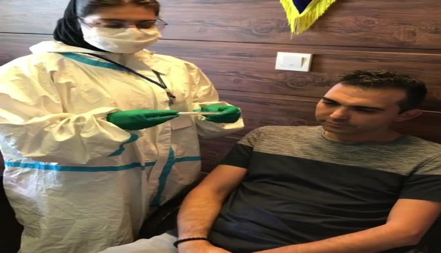 تست اصلی کرونا از طریق بینی انجام میشه ببینید 