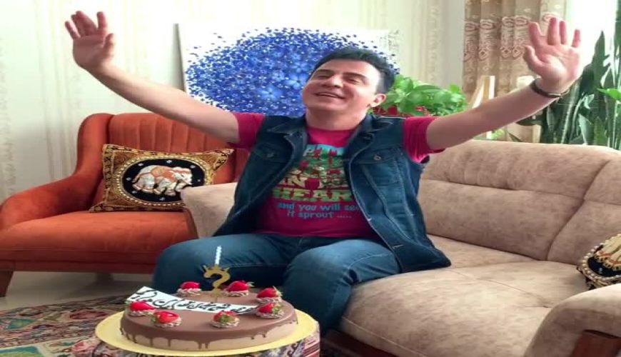 جشن تولد 47 سالگی داریوش فرضیایی مجری برنامه کودک