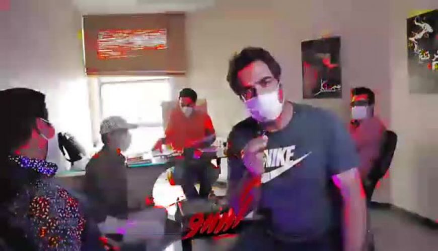 پشت صحنه گریم بازیگران سریال عاشقانه با منوچهر هادی