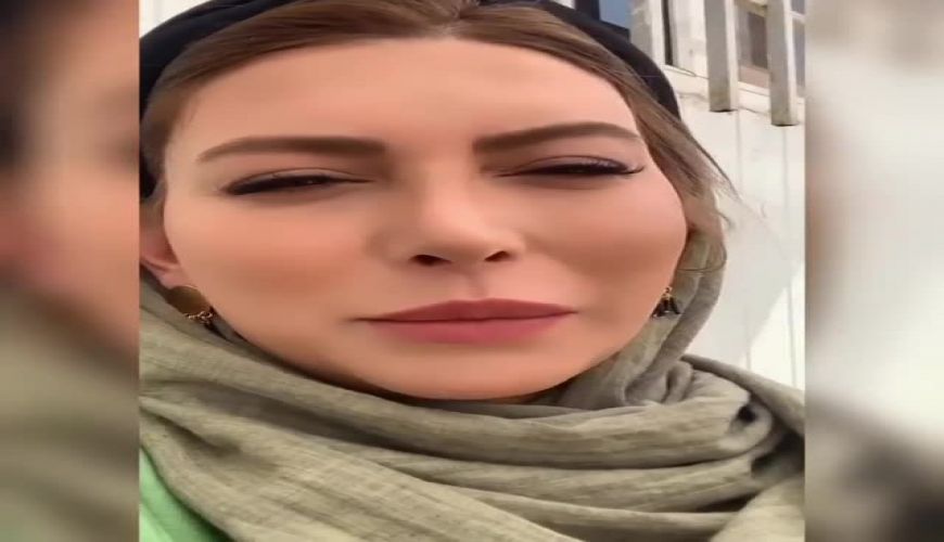 لایو فریبا نادری از محل فیلمبرداری فیلمش در محیطی خلوت