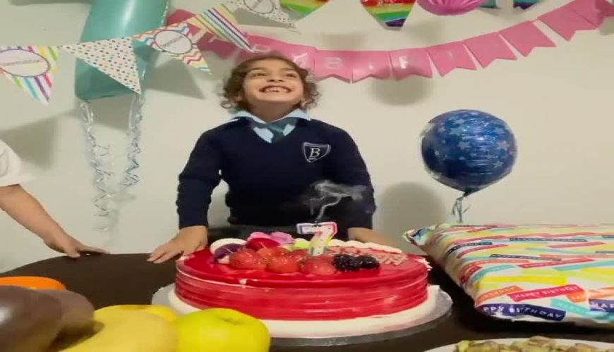 فیلمی زیبا از جشن تولد آرات حسینی پسر نابغه در ورزش