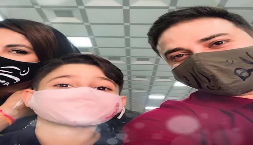 تبریک تولد زیبای بابک جهانبخش برای همسرش در حال بیماری