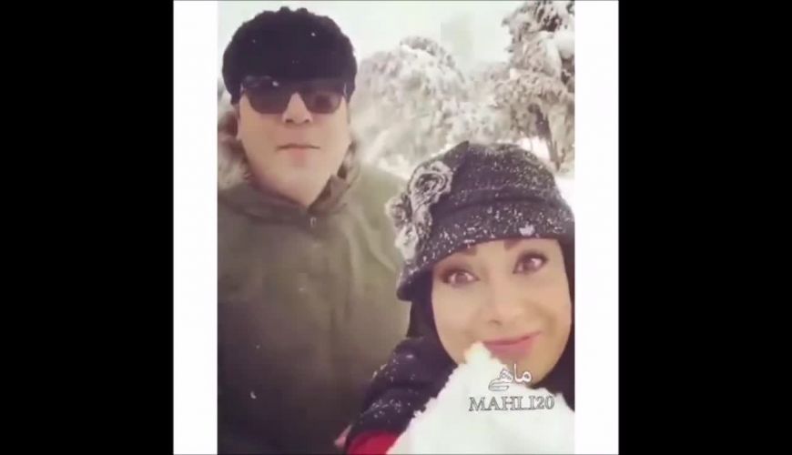 آواز عاشقانه مانی رهنما و همسرش صبا راد در روز برفی