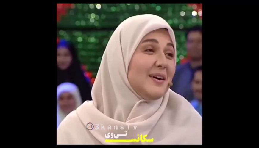 فرانسوی صحبت کردن گلوریا هاردی همسر ساعد سهیلی در تلویزیون 