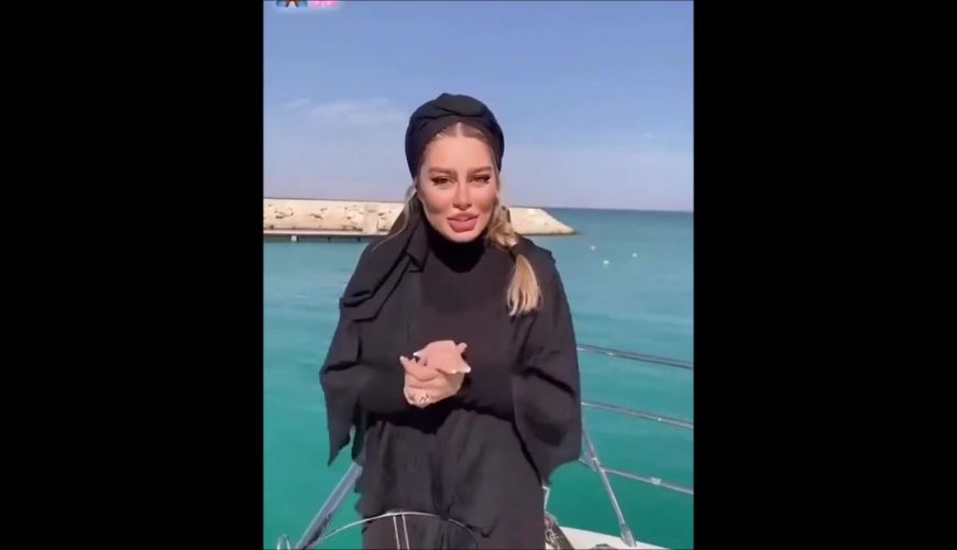 شکرگزاری سحر قریشی به سبک خودش روی عرشه کشتی 