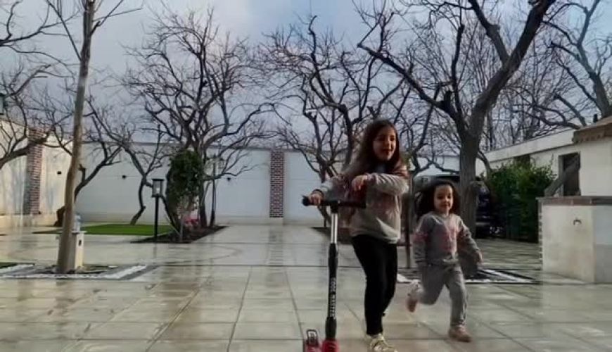 مسابقه ورزشی جالب تیارا و ویانا دختران رضا صادقی