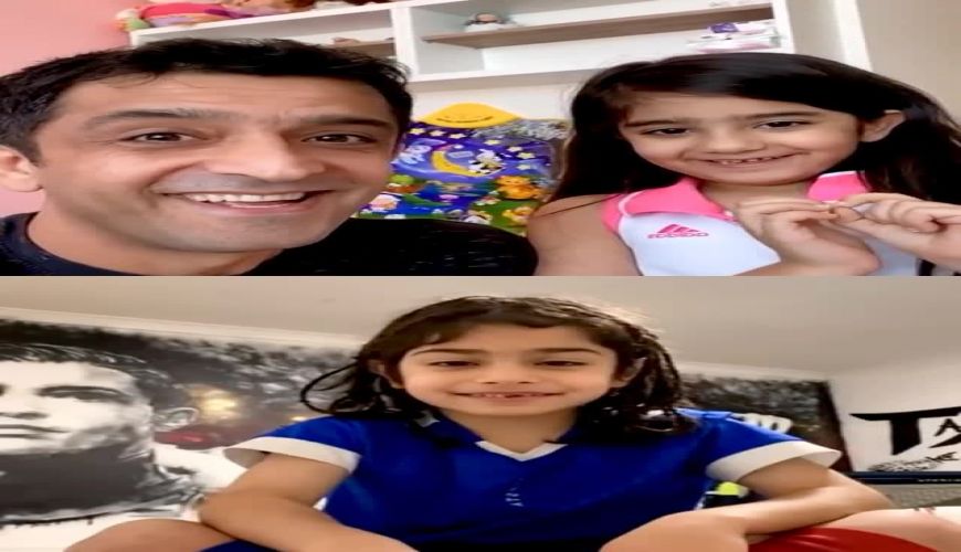 لایو آرات حسینی و آریسا دختر مجید یاسر به زبان انگلیسی 