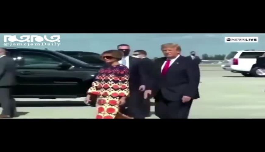ملانیا ترامپ پس از ورود به فلوریدا دوباره سوژه رسانه‌ها شد