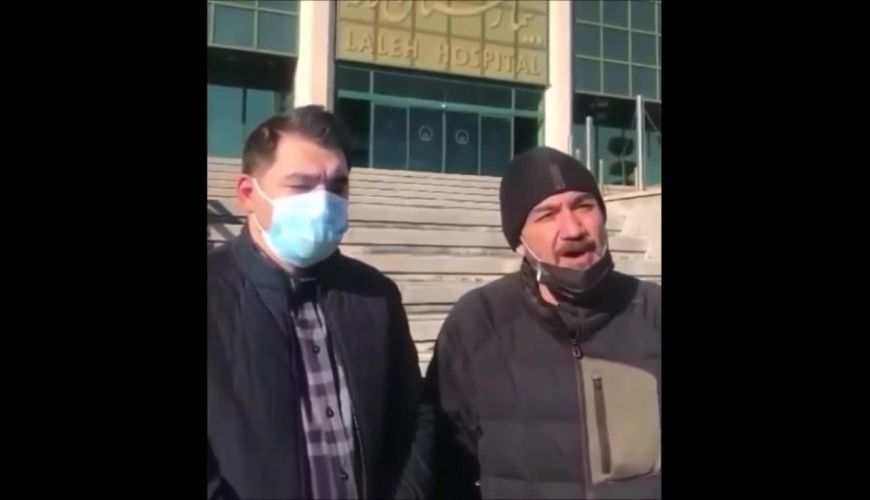 ملاقات مهران غفوریان از مهرداد میناوند در بیمارستان