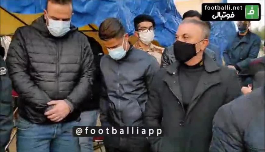 مراسم خاکسپاری زنده یاد علی انصاریان با حضور چهره ها 