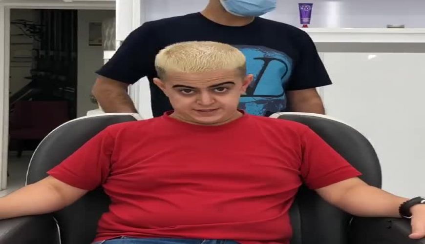 ویدیویی از گریم عجیب امیرمحمد متقیان برای فیلم طبقه یک و نیم