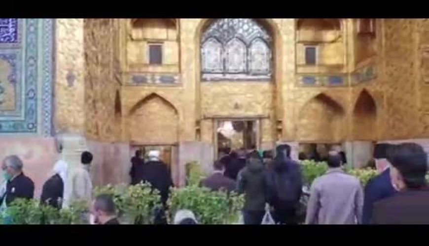 نقاره‌ زنی در حرم مطهر رضوی به مناسبت شب اول ماه رجب