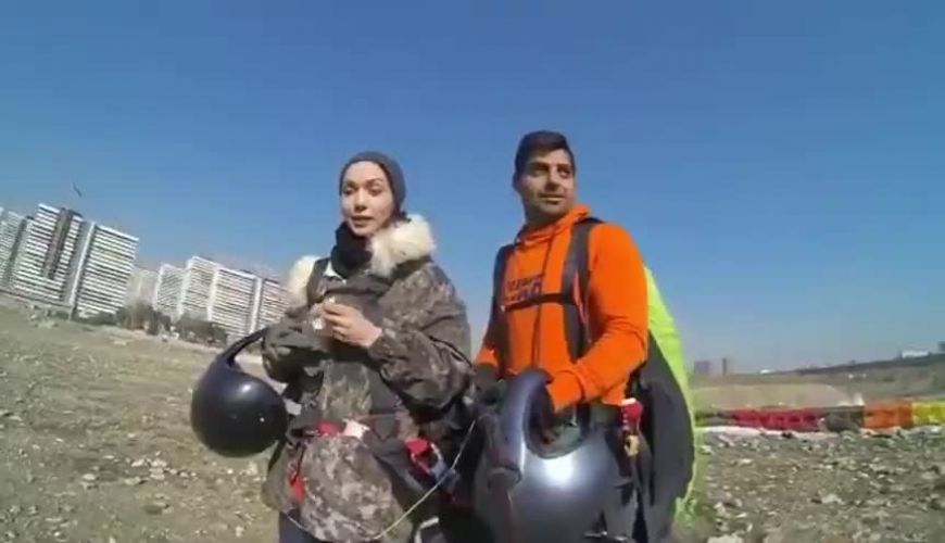 پرواز پراز هیجان و دلهره پاراگلایدر شهرزاد کمال زاده