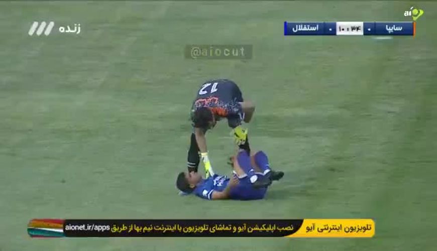 صحنه مشکوک به پنالتی و از دست رفتن تعادل مهدی قایدی