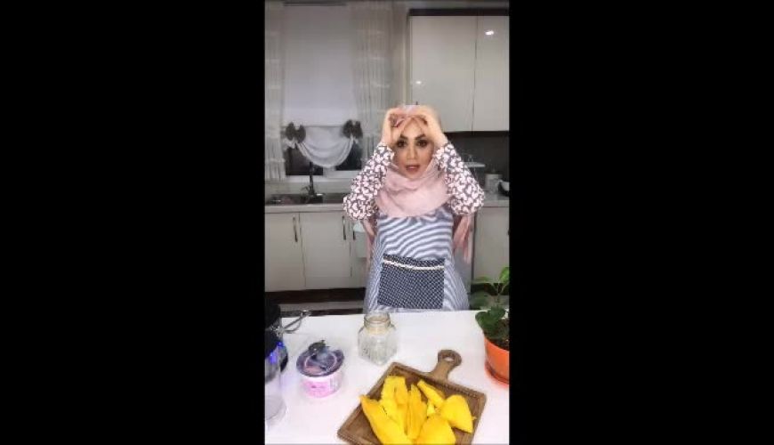 دسر خونگی انبه ؛ به سبک مبینا نصیری مجری تلویزیون