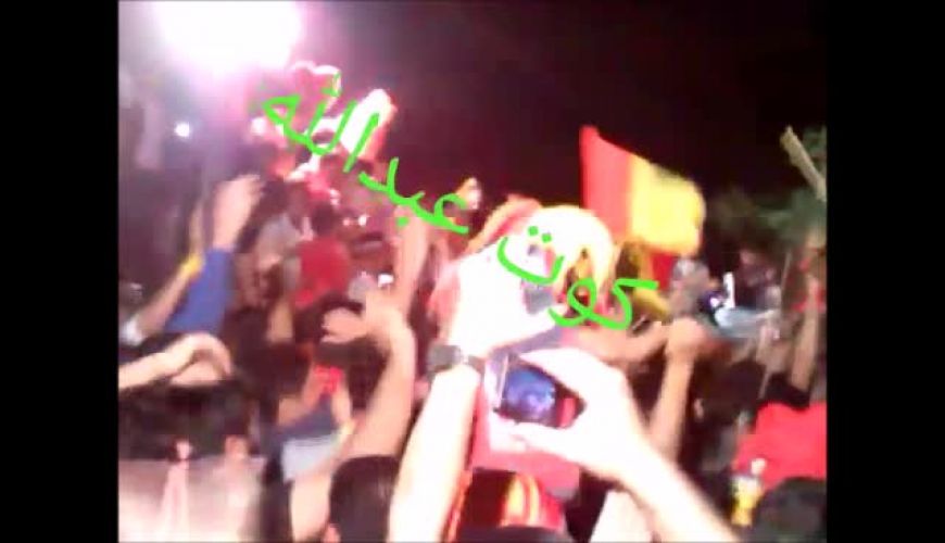 شادی هواداران فولاد پس از قهرمانی در جام حذفی