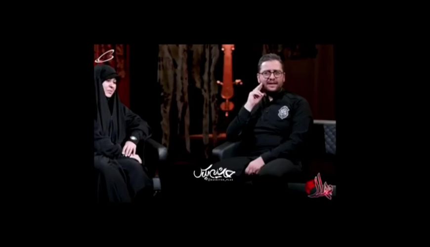  بوسه سید بشیر حسینی بر دستان همسرش در برنامه زنده 