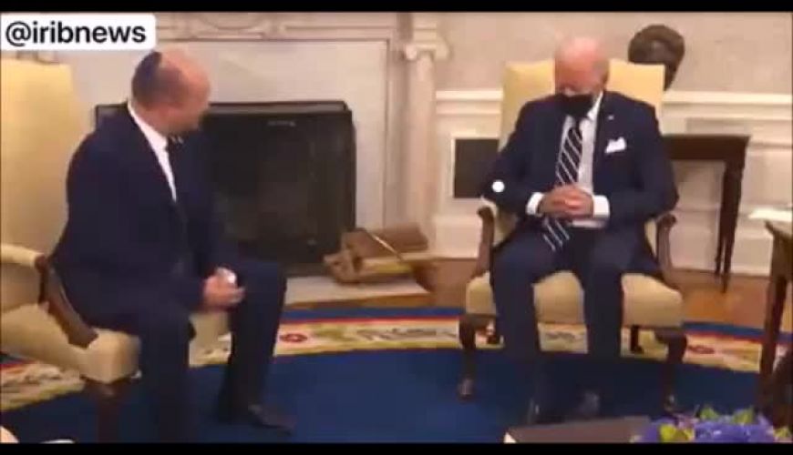 چُرت زدن «بایدن» در دیدار با نفتالی بنت ، نخست‌وزیر رژیم صهیونیستی